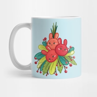 Bunny Mistletoe Christmas Mug